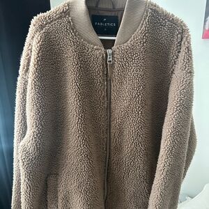 Women’s Fabletics Teddy Oversized Bomber Jacket